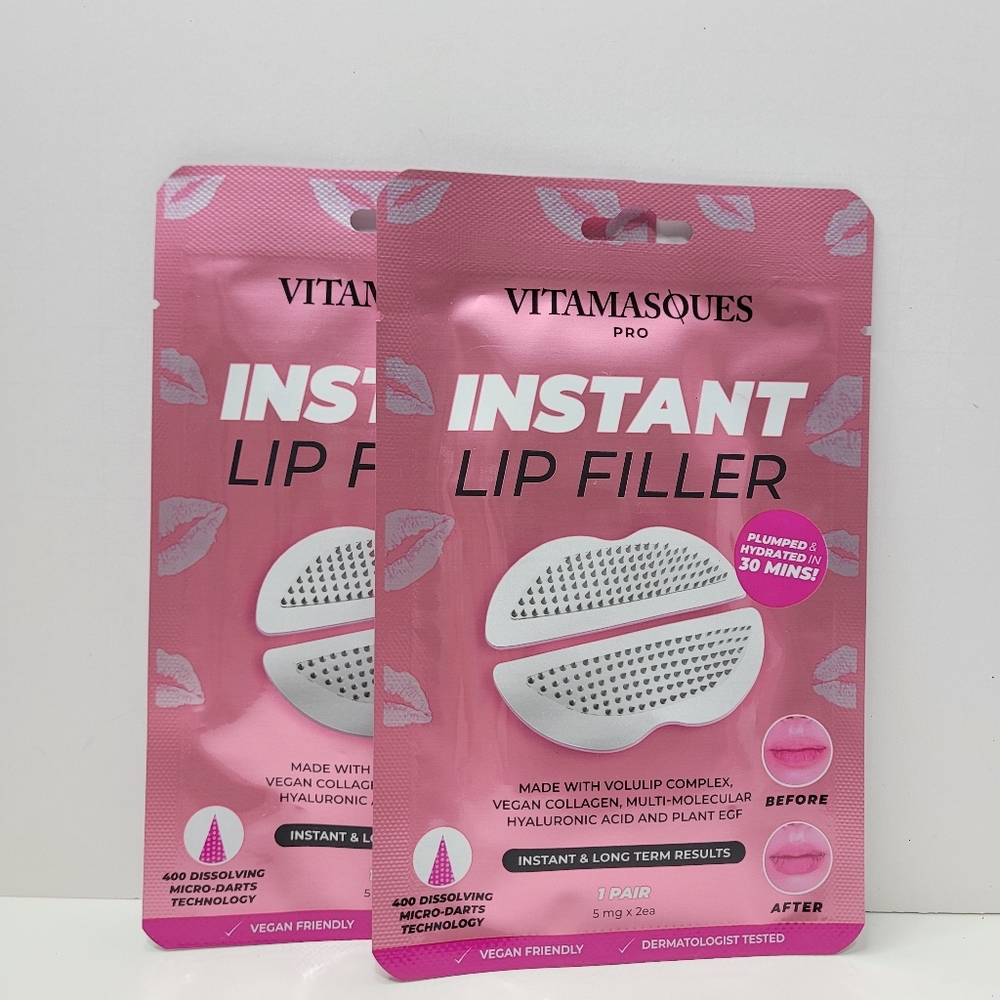 Vitamasques Pro Instant Lip Filler Patches — Pink